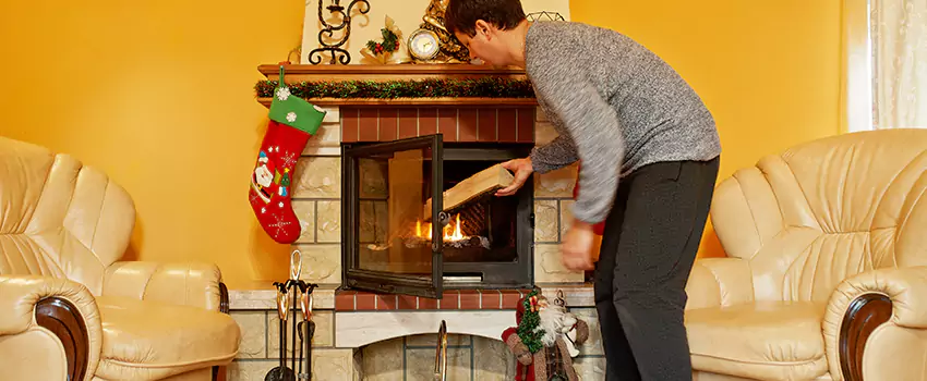 Rusted Metal Fireplace Restoration in Lewiston, Idaho